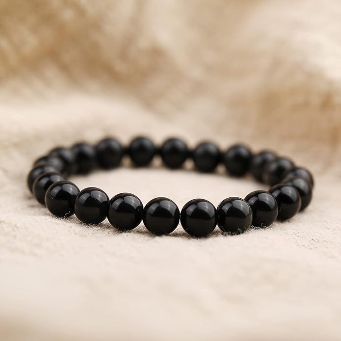 Crystal Vibe 8mm Beaded Bracelets For Women Men - Healing Crystal Bracelet - Adjustable Size