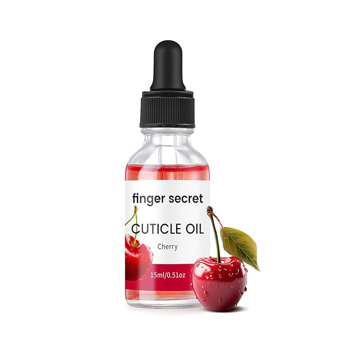 Cuticle Oil with Cherry Fragrance - 15ml Nail & Cuticle Care| Vitamin E Enriched for Dry, Cracked Cuticles | Moisturizing, Fast Absorbing, Non-Greasy