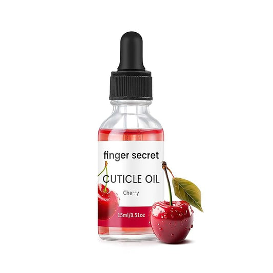 Cuticle Oil with Cherry Fragrance - 15ml Nail & Cuticle Care| Vitamin E Enriched for Dry, Cracked Cuticles | Moisturizing, Fast Absorbing, Non-Greasy