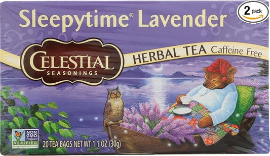 Celestial Seasonings, Tea Herbal Sleepytime Lavender Pack of Two