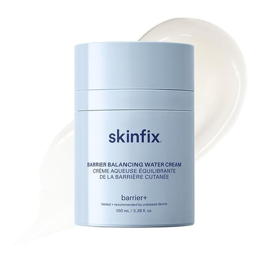 Skinfix Barrier Balancing Water Cream XL - 3.38 oz - Weightless Moisturizer with Hyaluronic Acid & Niacinamide - Combo + Oily Skin - Acne-Safe, Non-Comedogenic, Fragrance Free, Vegan, Cruelty Free