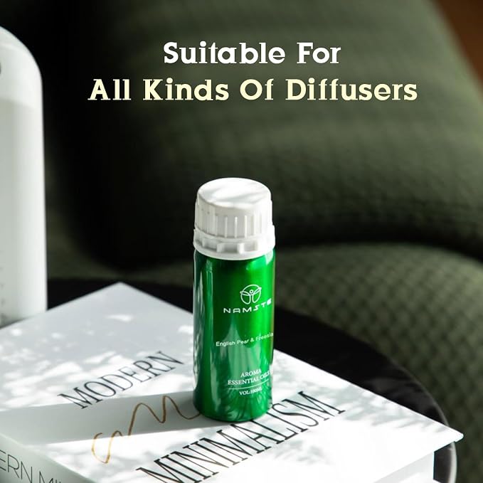 Diffuser for Essential Oil Blend - English Pear & Freesia 3.38 Fl Oz | Premium Essential Oils for Diffusers & Humidifiers for Home (Pear, Freesia, Rose, Musk)