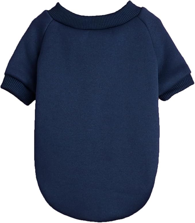 Soft Puppy Sweater for Small Dogs Winter Knit Pullover, Navy XL | Elastic Cuffs Pet Clothes, Holiday Party Matching, Fall Winter Daily Outfit, Soft Breathable Machine Washable Sweatshirt