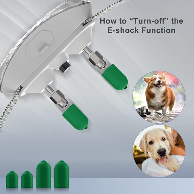 Smart Automatic Anti bark Dog Collar Intelligent Waterproof Rechargeable Barking Terminator (White Bark Collar)