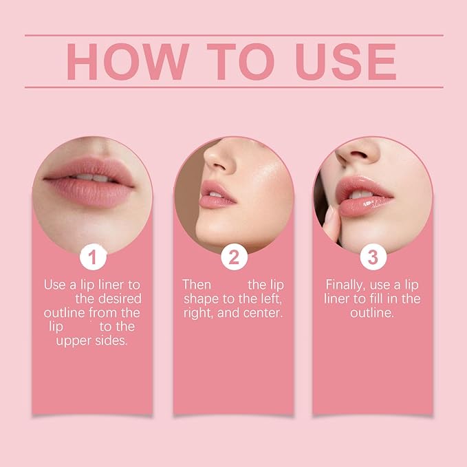 Plumping Lip Liner,Matte Long Lasting Lip Plump,lipliner pencil,Waterproof Hydrating & Volumizing Lips Plumper (2PCS)