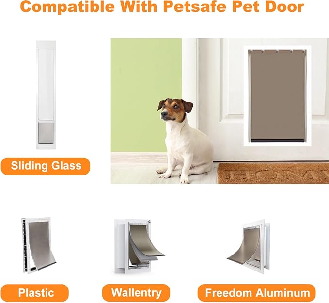 PAC11-11039 Dog Door Replacement Flap - Pet Doggie Replacement Flap Door with Screws Fits PetSafe, Large Size 10 1/8" X 16 7/8"