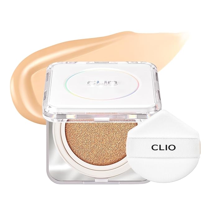 CLIO Kill Cover Founwear Cushion The Original – 20 Shades, Buildable Light to Medium Coverage, Natural Finish, Korean Makeup Foundation, Long-Lasting Skin Fit, 23N GINGER