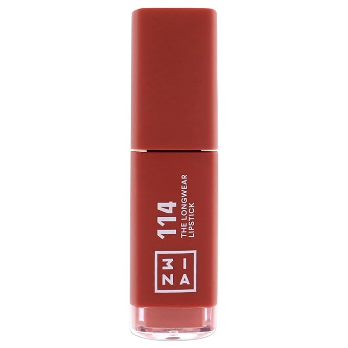 3INA The Longwear Lipstick - Matte Lipstick for Women - Moisturizing with 12-Hour Long Wear - Transfer-Proof and Highly Pigmented - 114-0.23 oz