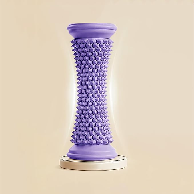 Foot Massager Ball Roller Yoga Roller Muscle Roller Stick for Feet Hand Leg Relaxatio Manual Feet Massager Purple Manual Leg Massagers Purple