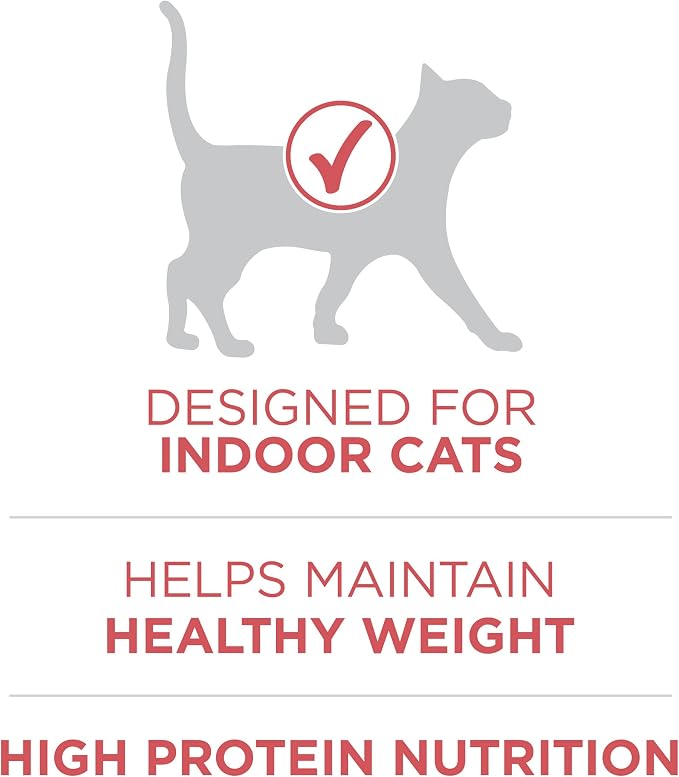 Purina ONE Natural Low Fat, Indoor Dry Weight Control High Protein Cat Food Plus Indoor Advantage With Real Salmon - 7 lb. Bag