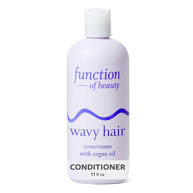 Function of Beauty Wavy Hair Conditioner - Sulfate-Free Conditioner for Natural Wavy Texture - Lightweight, Anti-Frizz, Strengthening & Hydrating with Argan Oil - Hair Care Products