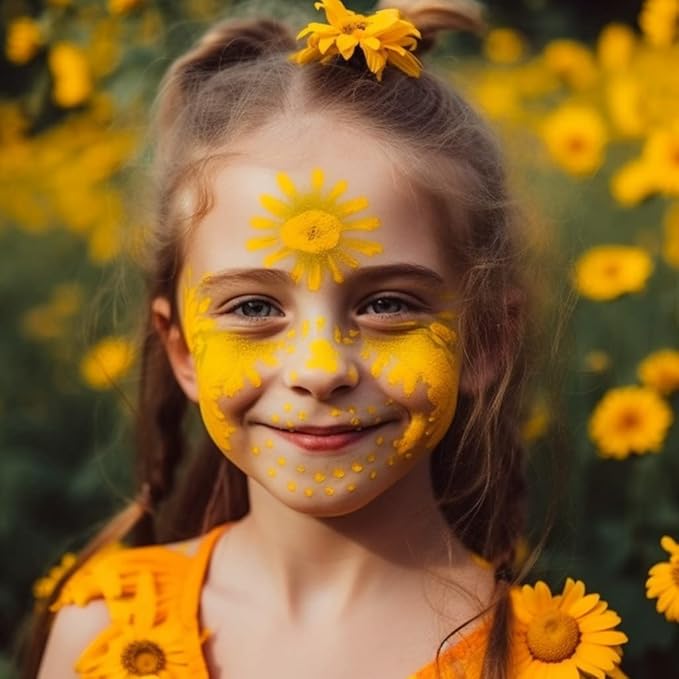 Face and Body Paint Light Yellow (30gm)Non-Toxic High-Quality Paint for Children and Adults Halloween Makeup, Costumes, Festivals