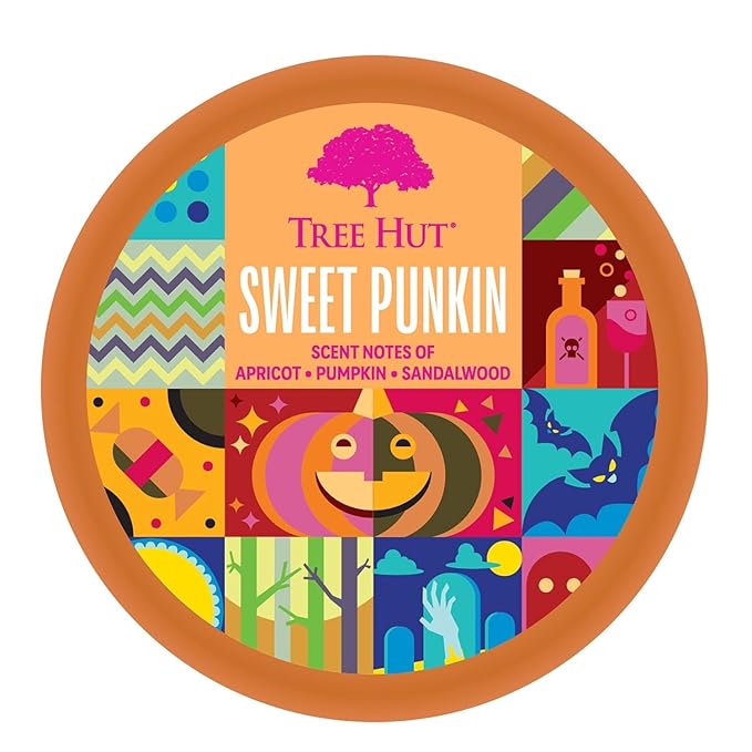 Tree Hut Shea Sugar Scrub Sweet Punkin | Exfoliating Body Scrub Removes Dead, Dry Skin for a Soft & Hydrated Feel | Nourishing Essential Body Care | 18 fl oz.