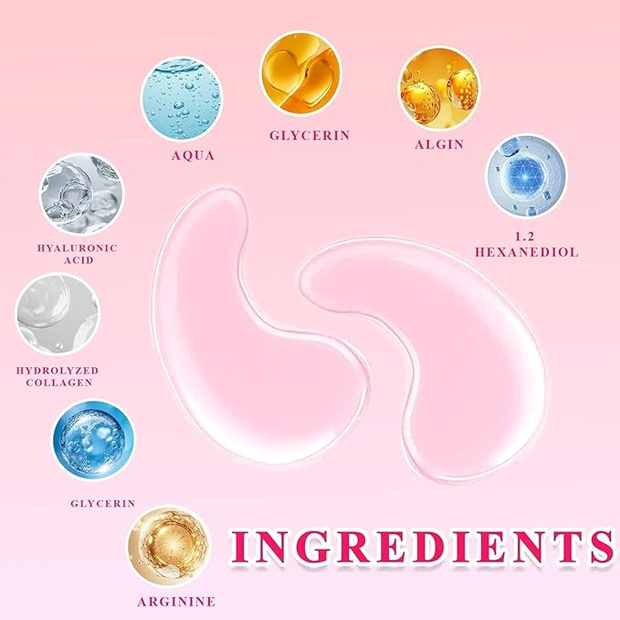 Serene Eye Patches, Instalift PDRN Eyes Patches & Collagen Eye Patches for Puffy Eyes, Hydrolyzed Collagen, Dark Circles, Hydrating Anti-Wrinkle Under Eyes Patches with Hyaluronic Acid (1Pcs 8 pairs）
