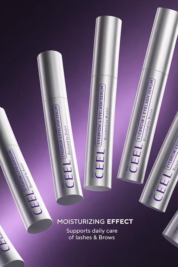The Ceel Lash & Brow Serum with Peptide Complex, Biotin, Arginine & Castor Oil – Eyelash & Eyebrow Enhancing Serum for Fuller, Thicker Looking Brows & Lashes – 6 ml