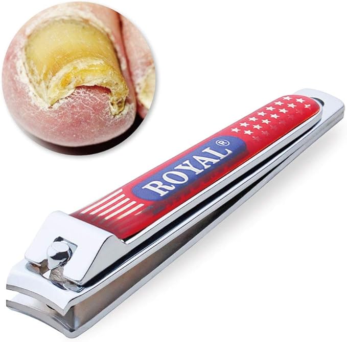 [Made in Korea] ROYAL Wide Jaw Toenail Clipper for Thick Toenails or Tough Fingernails, Large Toenail Clippers for Men, Seniors, Adults EM-3