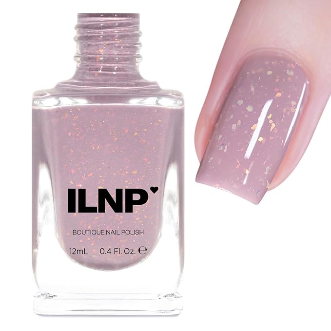 ILNP Misty - Soft Lilac Flakie Shimmer Nail Polish