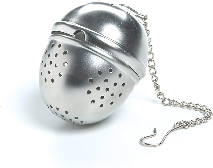 Fox Run Craftsmen, us kitchen, FOXW9 Stainless Steel Tea Ball, 1.5 x 1.5 x 6.25 inches, Metallic