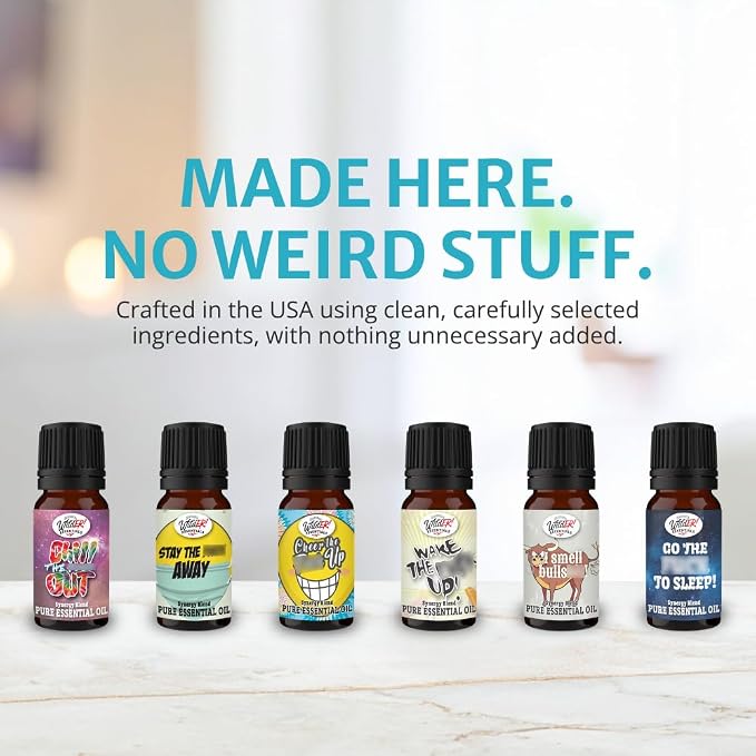 Wild Essentials Cheer The F Up Essential Oil Blend, Happy Uplifting Aromatherapy Oil for Diffusers, 100% Pure, Crafted in USA