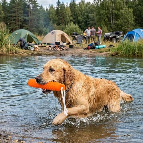 Dog Water Toys, 2 Pack Floating Bumper Fetch Toy Dummy
