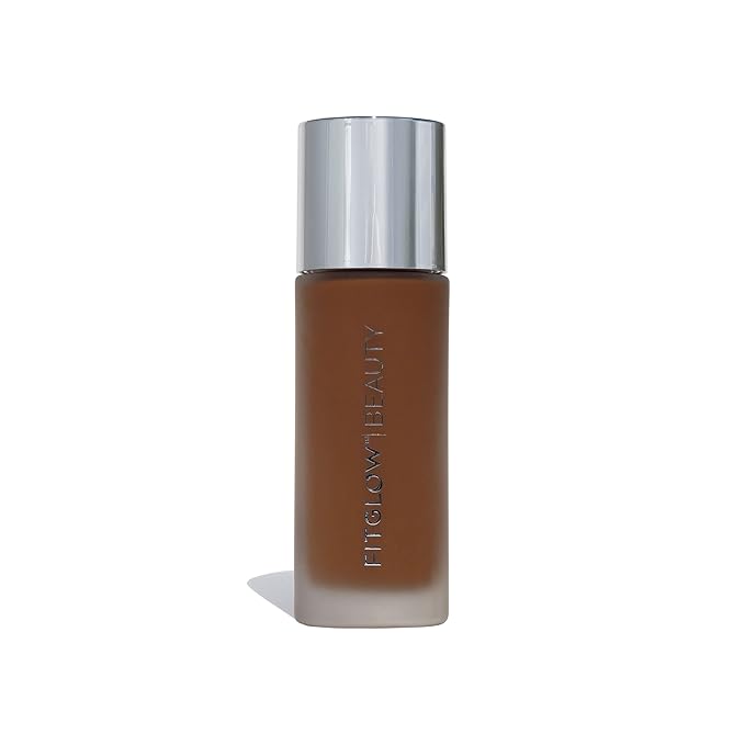 Fitglow Beauty Foundation+ | Vegan Skin-Treating Foundation with Peptides & Plant Collagen | Buildable Medium-Full Coverage, Natural Finish | Hydrating, Anti-Aging, Pore-Friendly | F7-30ml