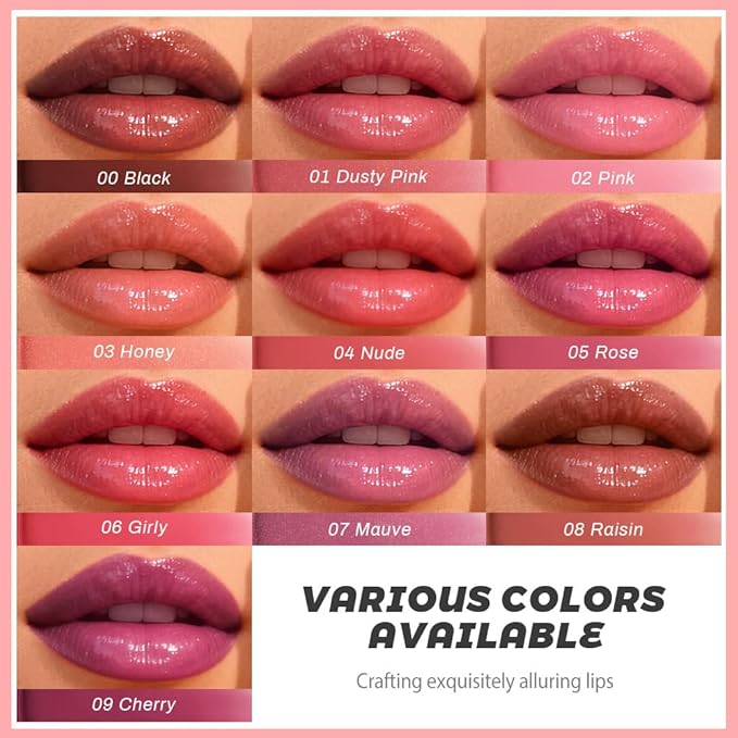 Brown Honey Lipstick Tinted Lip Balm - Shine Moisturizing Lipstick for Women, Natural Nourishing Hydrating Lip Gloss Stain for Dry Lips, Tint Sheer Lightweight Makeup, Vegan - 1Pc #00