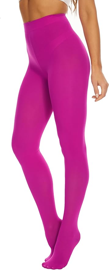 CozyWow Women's 80D Soft Opaque Tights, High Waist Solid Color Womens Tights with 30+ Colors
