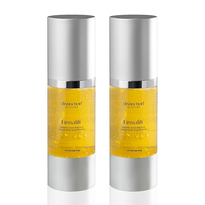 Distinction Firmalift Face & Eye Serum with Collagen & Elastisome – Anti Aging Hydrating Serum – Helps Smooth Fine Lines, Firm & Refresh Skin – Lightweight Daily Formula – 1 Fl Oz (2 Pack)