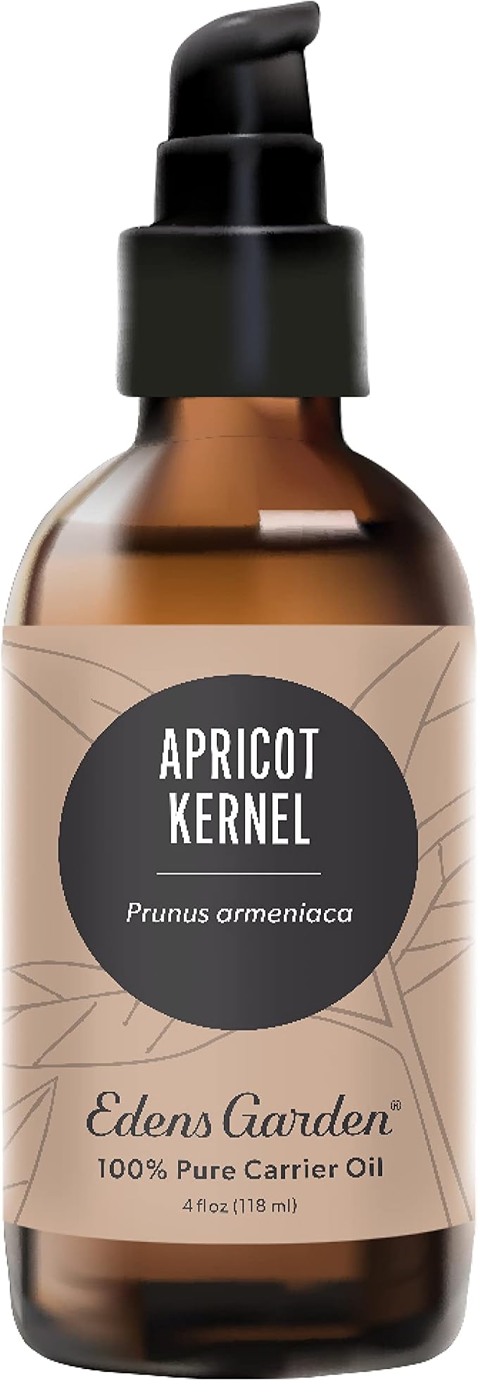 Edens Garden Apricot Kernel Carrier Oil- 100% Pure Premium Cold Pressed, Natural Moisturizer for Face, Skin, Hair, Lips & Nails, Diluting Essential Oils- Antioxidant & Vitamin E Rich 118 ml (4 fl oz)