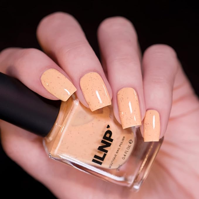 ILNP Milk Tea - Pastel Orange Speckled Nail Polish