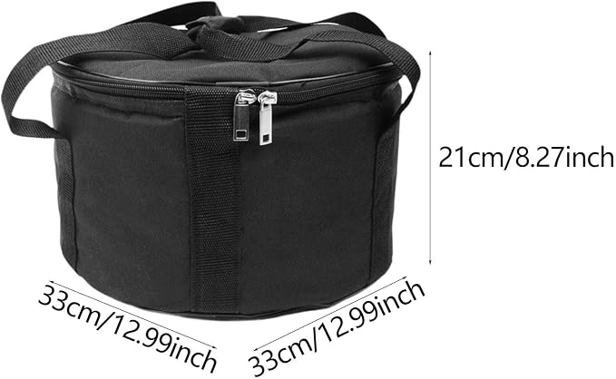DuskHaven Carrying Bag Storage Case Portable Padded Liner Oxford Dedicated Mallet Pocket Suitable for Meditation Yoga Practice Camping
