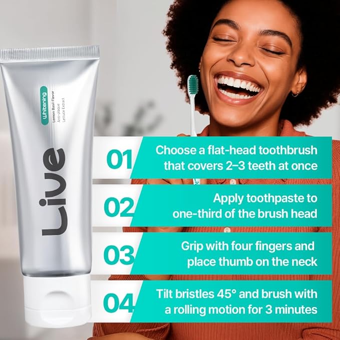 LiveOrals Puredia Whitening Toothpaste 80g – Fluoride-Free, Nano Hydroxyapatite & Hydrogen Peroxide, Sensitive Teeth, Enamel Strengthening, Natural Mint Gel