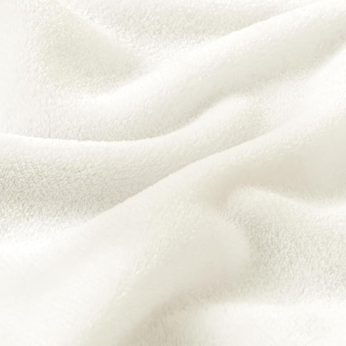BEDELITE Fleece Blanket Soft Plush Twin Size Blanket Cream 60"x80" | Ultra Soft Fleece, Plush Microfiber, Lightweight Warmth, All Season Comfort, Fade Resistant, Machine Washable, Couch Sofa Bed