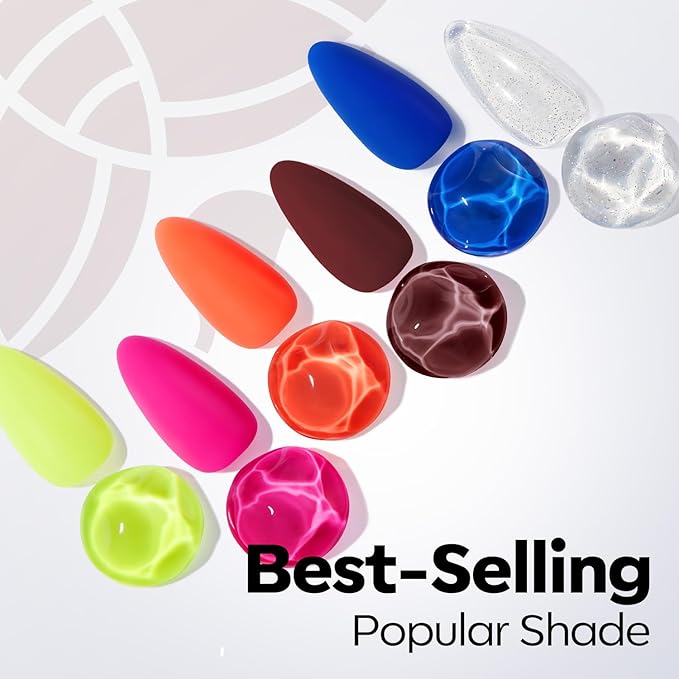 modelones Baby Blue Gel Nail Polish Ligh Sky Blue Pastel Nail Poish Soak Off Pastel U V DIY Gel Nail Manicure 15 ML