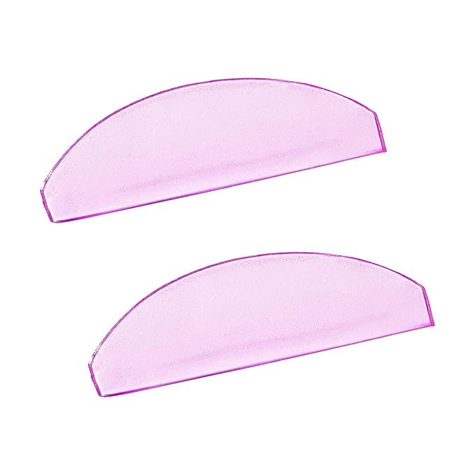 Libeauty 1mm Ultra Thin Flat Lash Lift Shields, Korean Lash Lift Pads for Step 1 Softening Only, Self Adhesive Glueless Silicone Lash Rods with Storage Case, Professional & DIY Supplies, Pink