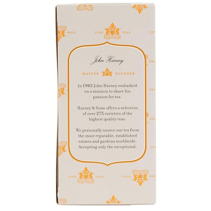 Harney & Sons Black Tea, Decaffeinated Ceylon, 20 Tea Bags, 1.26 oz./36 grams