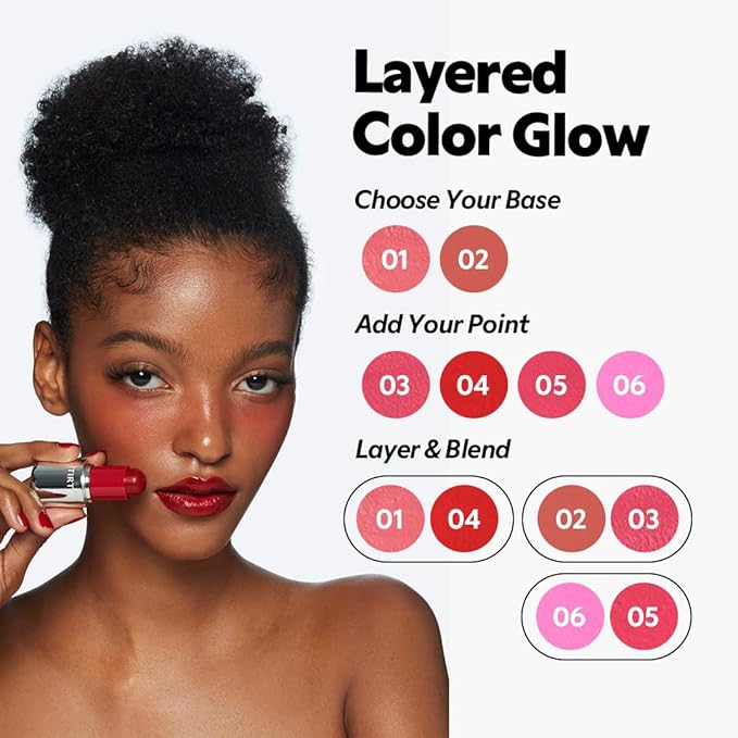 TIRTIR Mood Glider Lip & Blush Stick | Multi Use for Lip and Cheek with Creamy Buildable Texture and Natural Glow Color #04 Chili Blaze, 0.13Oz