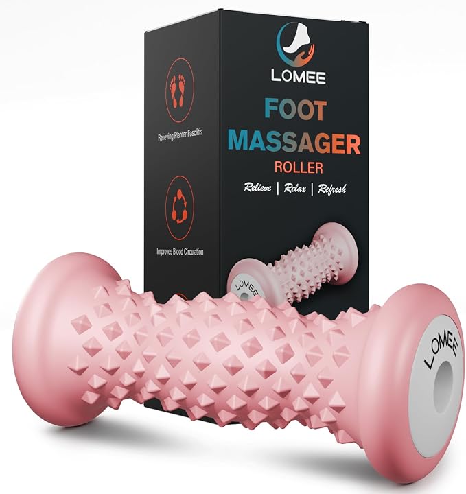 Foot Roller Massager for Plantar Fasciitis, Foot Arch and Heel Pain Relief | Deep Tissue Muscle Massage, Feet Ergonomic & Rounded Top Design