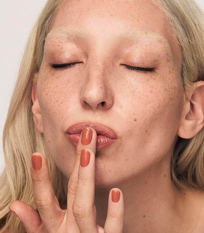 MAKE Beauty Continuum Lip Liner – Long Lasting Creamy Liner with Velvet Matte Finish – Includes Built-In Sharpener and Blending Brush – Highly Pigmented Neutral Nude Lip Color – Shade, Atmospheric