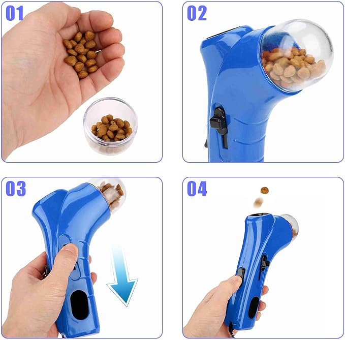 Joyzan Dog Food Catapult, Pet Treat Snack Launcher Puppy Shooter Feeder