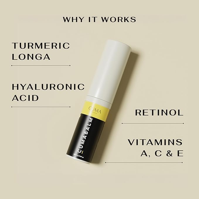 CumaBalm™ – Eye Balm with Turmeric and Retinol for Puffy Eyes & Dark Circles – Vegan