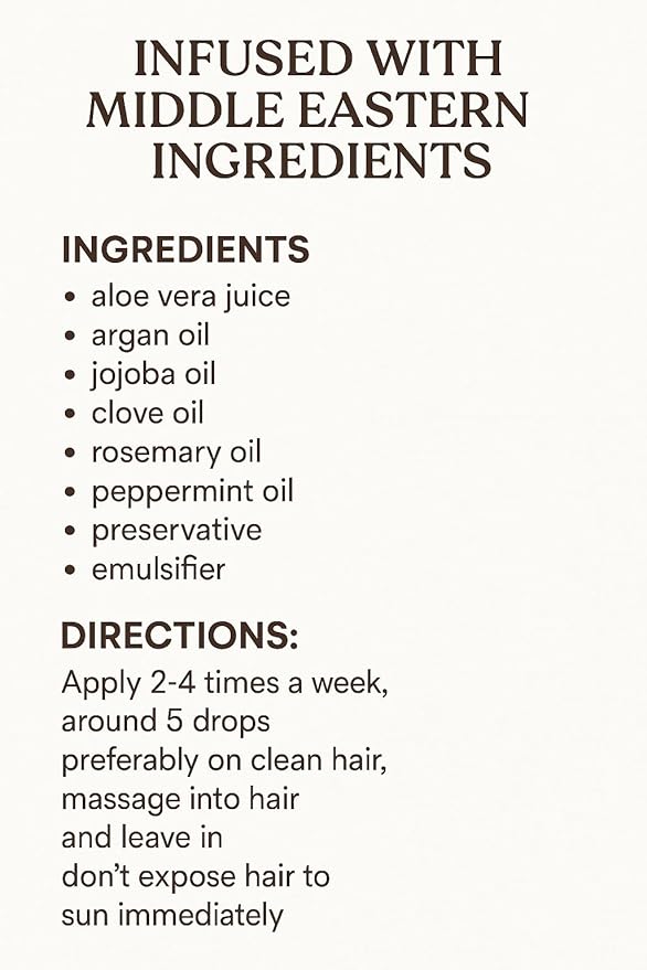 Hair Growth Serum/Leave In/Non Greasy/Natural/Very effective/Postpartum Hair Growth Serum/hormonal
