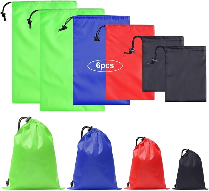 iMucci Upgrade Drawstring Bag Sack Nylon Bag Ditty Bag for Gym Traveling, Hiking, Yoga, Shopping