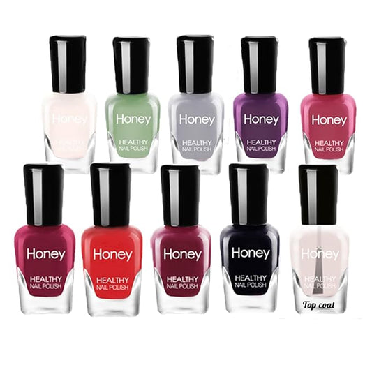 Non Toxic, Easy Peel Off Fast Dry Nail Polish Set for Pack, Eco Friendly and Organic Water Based Nail Polish for Women and Teens(10 Bottles)
