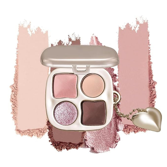 Mini Neutral Nude Cool-Toned Eyeshadow Makeup Palette with Mirror – Matte & Shimmer High Pigment Blendable Long-Lasting Mini Everyday Eye & Contour Makeup Palette, Perfect for Blue, Green & Brown Eyes