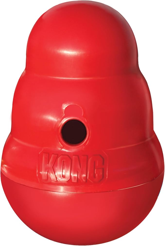 KONG Wobbler, Interactive Treat-Dispensing Dog Toy, for Medium/Large Dogs | Interactive Treat-Dispensing Toy & Slow Feeder That Supports Healthy Eating & Keeps Dogs Mentally Busy