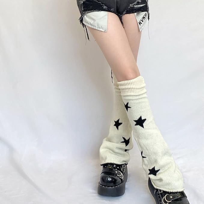 Sexybody Women's Leg Warmers Fashion Knit Warmers Long Socks Cute Y2K Kawaii Japanese Lolita Harajuku Accessories for Girls
