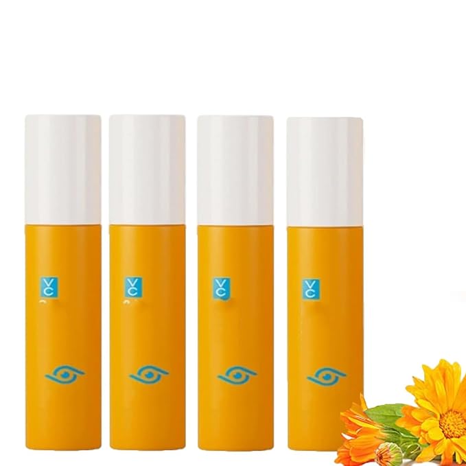 Vc Anti-Wrinkle Eye Serum Oil, Bccnerty Anti Wrinkle, Eye Oil Vc, Lutein Eyes Roller Ball, Firming Anti-Aging Hydrating Under Eyecream For Dark Circles And Puffiness (4pcs)