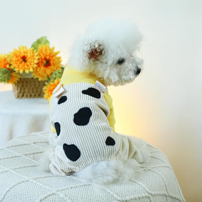 Dog Stylish Overalls Comfortable Puppy One Piece Outfits Summer Bib Overalls for Small Dogs Cute Pet Jumpsuit Onesie Chihuahua Yorkies Birthday Holiday Clothes Costume