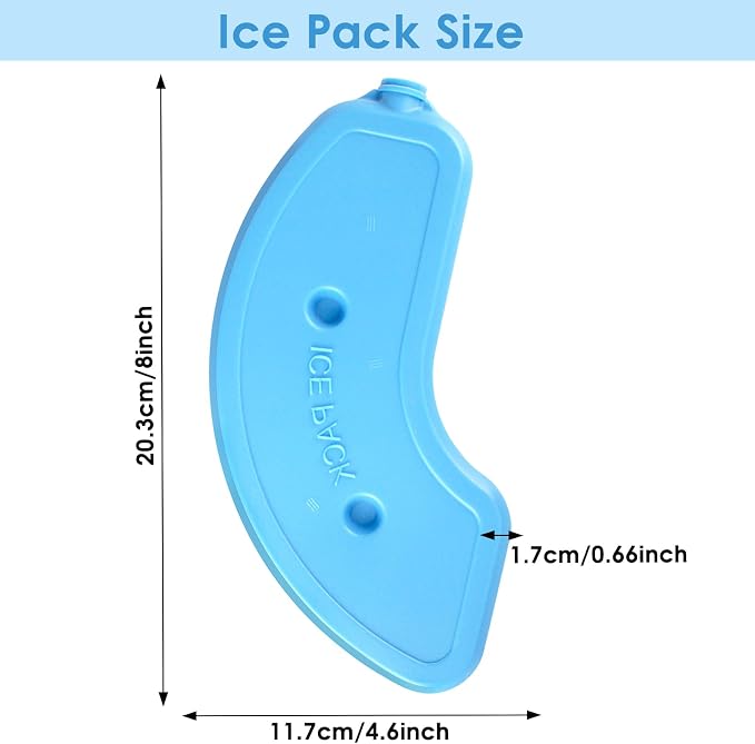 2 Pcs Replacement Ice Packs for Automatic Cat Feeder Wet Food and Automatic Pet Feeder （Place It Horizontally, Not Vertically）